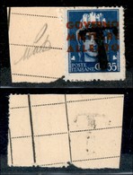 22359 OCCUPAZIONE ANGLO AMERICANA - NAPOLI - 1943 – 35 Cent (2) Usato Come Segnatasse Su Frammento - Andere & Zonder Classificatie