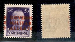 22364 OCCUPAZIONE ANGLO AMERICANA - NAPOLI - 1943 – 50 Cent (12gb) – Soprastampa A Cavallo – Gomma Originale - Altri & Non Classificati