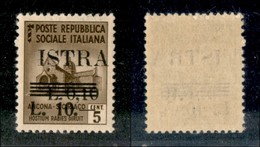 22377 OCCUPAZIONE JUGOSLAVA - ISTRIA - 1945 - 10 Lire Su 10 Cent Su 5 (39) - Gomma Integra (100) - Andere & Zonder Classificatie