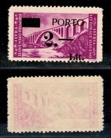 22399 OCCUPAZIONE JUGOSLAVA - ISTRIA E LITORALE SLOVENO - 1946 - Segnatasse - 2 Lire Su 30 (7A Varietà Aa) Con Soprastam - Other & Unclassified