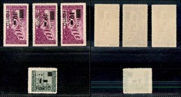 22402 OCCUPAZIONE JUGOSLAVA - ISTRIA E LITORALE SLOVENO - 1946 - Tasse (10/13) - 4 Valori - Gomma Integra (210) - Altri & Non Classificati