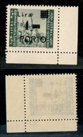 22414 OCCUPAZIONE JUGOSLAVA - ISTRIA E LITORALE SLOVENO - 1946 - Segnatasse - 4 Lire Su 1 (10c) Con P Stretta E Punto To - Andere & Zonder Classificatie