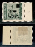 22415 OCCUPAZIONE JUGOSLAVA - ISTRIA E LITORALE SLOVENO - 1946 - Segnatasse - 4 Lire Su 1 (10c) Con P Stretta E Punto To - Autres & Non Classés