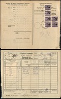 22440 OCCUPAZIONE TEDESCA - LUBIANA - 1945 - Foglio Di Recapito Per Vaglia - Assegni Postali - Affrancato Con 6 Pezzi De - Autres & Non Classés