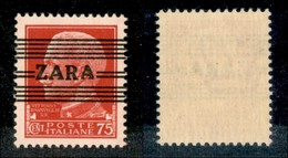 22487 OCCUPAZIONE TEDESCA - ZARA - 1943 – 75 Cent (25/III) – A Larghe – Gomma Integra (375) - Sonstige & Ohne Zuordnung