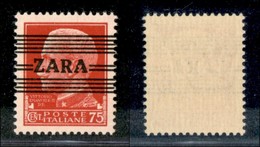 22488 OCCUPAZIONE TEDESCA - ZARA - 1943 – 75 Cent (25/IV) – Seconda A Diversa – Gomma Integra (375) - Sonstige & Ohne Zuordnung