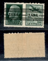 22497 OCCUPAZIONE TEDESCA - ZARA - 1943 - 25 Cent Aviazione (29/I) - Gomma Integra (45) - Sonstige & Ohne Zuordnung