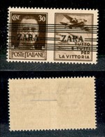 22505 OCCUPAZIONE TEDESCA - ZARA - 1943 - 30 Cent Aviazione (33b) - A Con Accento - Gomma Integra (90) - Andere & Zonder Classificatie