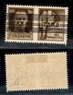 22509 OCCUPAZIONE TEDESCA - ZARA - 1943 - 30 Cent Milizia (34/II+IV) - A Diverse - Gomma Originale - Diena (180) - Sonstige & Ohne Zuordnung