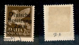 22524 OCCUPAZIONE TEDESCA - ZARA - 1943 - 50 Cent (2/II-Aerea) Usato (50) - Sonstige & Ohne Zuordnung