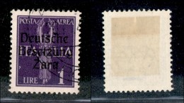 22525 OCCUPAZIONE TEDESCA - ZARA - 1943 - 1 Lira (5/I-Aerea) Usato (50) - Andere & Zonder Classificatie