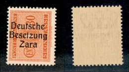 22567 OCCUPAZIONE TEDESCA - ZARA - 1943 - Segnatasse - 30 Cent (5l) - Gomma Integra - (100) - Andere & Zonder Classificatie