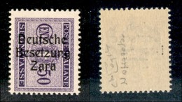 22575 OCCUPAZIONE TEDESCA - ZARA - 1943 - Segnatasse - 50 Cent (7e) - N Spezzata (pos.10) - Gomma Integra - Raybaudi (20 - Andere & Zonder Classificatie