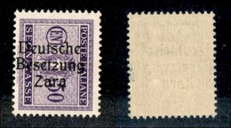 22577 OCCUPAZIONE TEDESCA - ZARA - 1943 - Segnatasse - 50 Cent (7/II) - Gomma Integra (100) - Andere & Zonder Classificatie