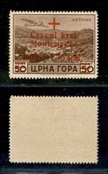 22583 OCCUPAZIONE TEDESCA - MONTENEGRO - 1944 - 0,25 + 1,75 RM Su 50 Cent (9-Aerea) - Gomma Integra - Autres & Non Classés