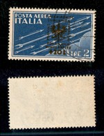 22588 OCCUPAZIONE TEDESCA - LUBIANA - 1944 - 2 Lire + 20 (24) Usato (60) - Andere & Zonder Classificatie