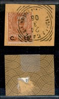 22643 UFFICI POSTALI ESTERO - LA CANEA - La Canea Uff. Postale Italiano - 15 Cent Su 20 (79-Regno) Su Frammento - Andere & Zonder Classificatie