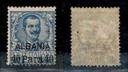 22650 UFFICI POSTALI ESTERO - ALBANIA - 1902 - 40 Para Su 25 Cent (6) - Gomma Originale (80) - Sonstige & Ohne Zuordnung