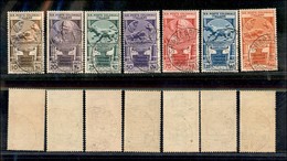 22845 COLONIE ITALIANE - EMISSIONI GENERALI - 1933 - Cinquantenario Eritreo (23/29) - 7 Valori Della Serie - Usati (325) - Sonstige & Ohne Zuordnung