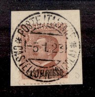 22893 COLONIE ITALIANE - CASTELROSSO - 1922 - 85 Cent Michetti Soprastampato (9) - Su Frammento 5.1.1923 (100) - Other & Unclassified