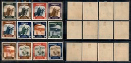 22904 COLONIE ITALIANE - CIRENAICA - 1934 - II Mostra Arte Coloniale (93/98+A24/A29) - PO + PA - Serie Completa Di 12 Va - Sonstige & Ohne Zuordnung