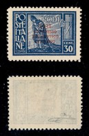 22918 COLONIE ITALIANE - EGEO - 1931 – 30 Cent Pittorica Soprastampato Congresso Eucaristico (34) – Gomma Integra (50) - Andere & Zonder Classificatie