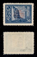 22918 COLONIE ITALIANE - EGEO - 1931 – 30 Cent Pittorica Soprastampato Congresso Eucaristico (34) – Gomma Integra (50) - Sonstige & Ohne Zuordnung