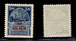 22920 COLONIE ITALIANE - EGEO - 1931 – 1,25 Lire Pittorica Soprastampato Congresso Eucaristico (36) – Gomma Integra (225 - Sonstige & Ohne Zuordnung