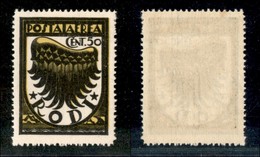 22935 COLONIE ITALIANE - EGEO - 1934 – 50 Cent (30 – Aerea) Con Filigrana Lettere Centrali + Corona Diritta – Non Catalo - Autres & Non Classés