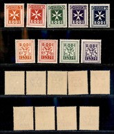 22938 COLONIE ITALIANE - EGEO - 1934 – Segnatasse Rodi (1/9) – Serie Completa Di 9 Valori – Nuovi Con Gomma (100) - Sonstige & Ohne Zuordnung