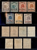 23027 COLONIE ITALIANE - ERITREA - 1924 – Elefanti Di Somalia Soprastampati (80/86) – Serie Completa Di 7 Valori – Nuova - Sonstige & Ohne Zuordnung