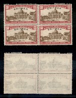 23028 COLONIE ITALIANE - ERITREA - 1925 - Quartina Del 60 Cent Anno Santo (90) - Gomma Integra (50) - Other & Unclassified