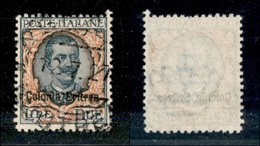 23030 COLONIE ITALIANE - ERITREA - 1925 – 2 Lire Floreale Soprastampato (95) – Usato (160) - Other & Unclassified