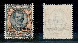 23030 COLONIE ITALIANE - ERITREA - 1925 – 2 Lire Floreale Soprastampato (95) – Usato (160) - Sonstige & Ohne Zuordnung