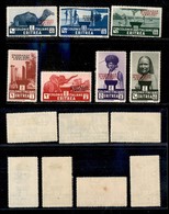 23056 COLONIE ITALIANE - ERITREA - 1934 – Soggetti Africani Soprastampati Onoranze Duca Abruzzi (213/219) – Serie Comple - Autres & Non Classés