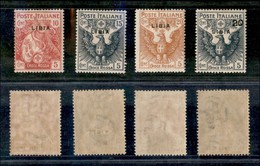 23114 COLONIE ITALIANE - LIBIA - 1915/1916 - Croce Rossa Soprastampati (13/16) - Serie Completa Di 4 Valori - Nuovi Con  - Sonstige & Ohne Zuordnung