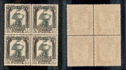 23143 COLONIE ITALIANE - LIBIA - 1929 - 5 Cent Pittorica (46) In Quartina - Gomma Integra (50+) - Andere & Zonder Classificatie