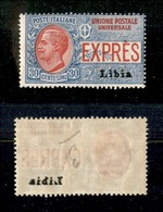 23203 COLONIE ITALIANE - LIBIA - 1915 - 30 Cent Espresso Soprastampato (2b) - Decalco - Nuovo Con Gomma (35) - Autres & Non Classés