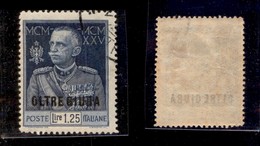 23241 COLONIE ITALIANE - OLTRE GIUBA - 1925/1926 - 1,25 Lire Giubileo Soprastampato (23) - Usato (60) - Andere & Zonder Classificatie