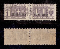 23253 COLONIE ITALIANE - OLTRE GIUBA - 1925 - 1 Lira Pacchi Postali Soprastampato (6) - Gomma Integra (60) - Sonstige & Ohne Zuordnung