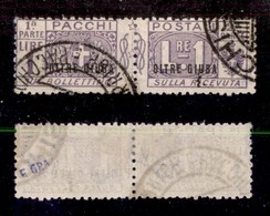 23254 COLONIE ITALIANE - OLTRE GIUBA - 1925 - 1 Lira Pacchi Postali Soprastampato (6) - Usati (130) - Andere & Zonder Classificatie