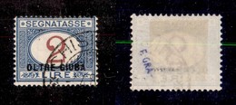 23258 COLONIE ITALIANE - OLTRE GIUBA - 1925 - 2 Lire Segnatasse Soprastampato (9) - Usato (375) - Sonstige & Ohne Zuordnung