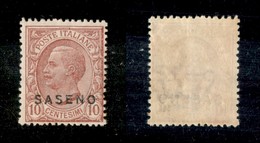 23259 COLONIE ITALIANE - SASENO - 1923 - 10 Cent Leoni Soprastampato (1) - Gomma Integra (175) - Andere & Zonder Classificatie