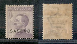 23265 COLONIE ITALIANE - SASENO - 1923 - 50 Cent Michetti Soprastampato (6) - Gomma Integra (175) - Sonstige & Ohne Zuordnung
