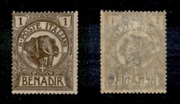 23271 COLONIE ITALIANE - SOMALIA - 1903 - 1 Besa Elefante (1) - Nuovo Con Gomma (250) - Andere & Zonder Classificatie