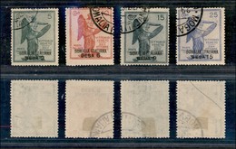 23300 COLONIE ITALIANE - SOMALIA - 1922 - Vittoria Soprastampati (30/33) - Serie Completa Di 4 Valori - Usati (45) - Autres & Non Classés