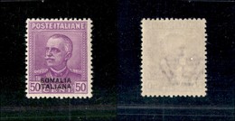 23323 COLONIE ITALIANE - SOMALIA - 1930 - 50 Cent Soprastampato (139) - Gomma Integra - Andere & Zonder Classificatie