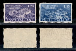 23434 REPUBBLICA - POSTA ORDINARIA - 1951 - Montecassino (664/665) - Serie Completa Di 2 Valori - Gomma Integra (110) - Autres & Non Classés