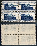 23442 REPUBBLICA - POSTA ORDINARIA - 1952 - 60 Lire Diritto Aeronautico (697) In Quartina - Gomma Integra (46) - Sonstige & Ohne Zuordnung