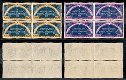 23444 REPUBBLICA - POSTA ORDINARIA - 1953 - Patto Atlantico (723/724) - Serie Completa In Quartine - Gomma Integra (75) - Sonstige & Ohne Zuordnung